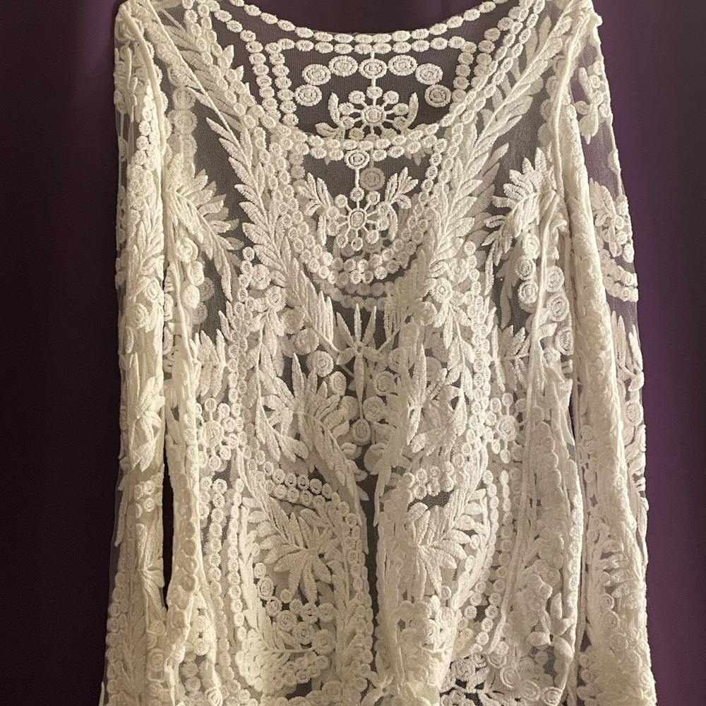 White Lace Shirt